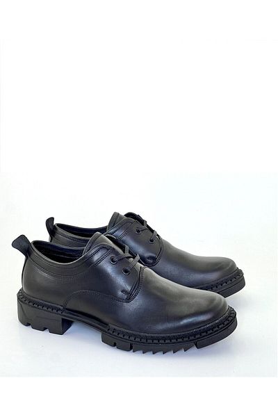 grado Men's Winter Leather Shoes - Black 4853