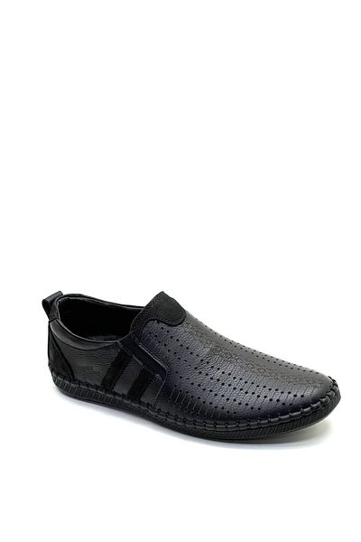 grado Genuine Leather Men's Summer Shoes Black Color 170-18