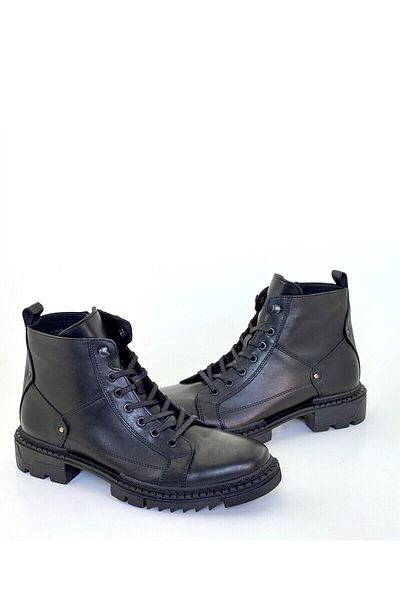 grado Genuine Leather Men's Daily Boots Black 4966
