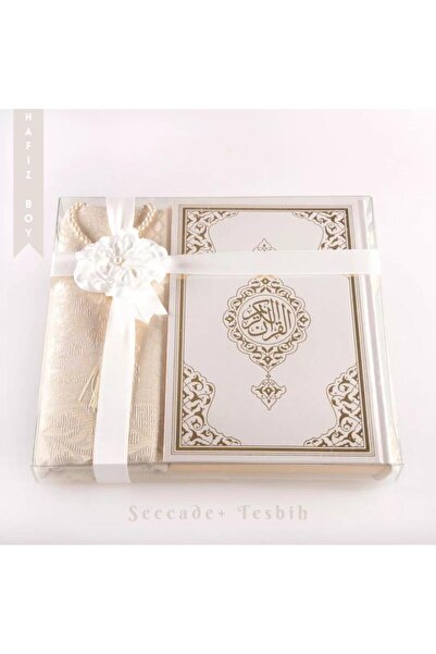 Hayrat Neşriyat Seccade + Tesbih + Kuran Hediye Seti (Hafız Boy, Yeni Cilt, B...