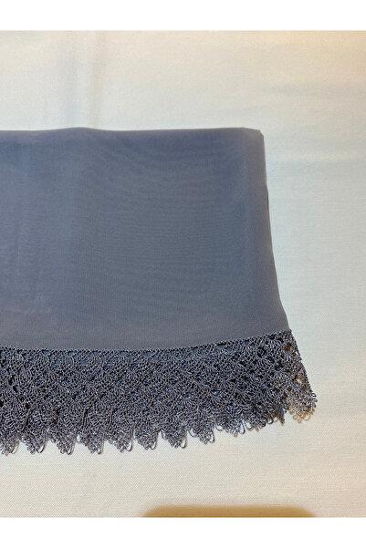 SEVGİ Kadın Anne Şifon Gri Tesettür Namaz Mevlüt Örtüsü Abiye Şal