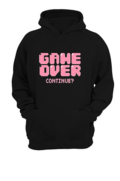 remonz Game Over Printed, 3 νήματα. Ανυψωμένο, Fleece Εσωτερικά, Χοντρό, (600 γρ.) Φούτερ