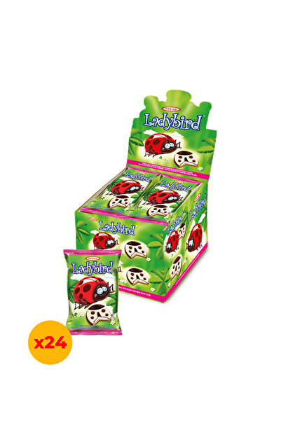 TAYAŞ 24 قطعة من بسكويت حليب تاياش ليدي بيرد - 25 جرام في علبة