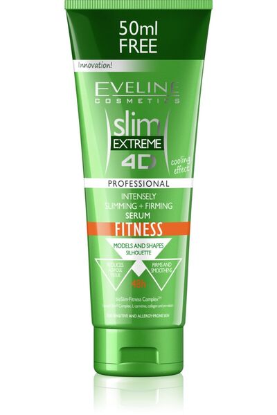 Eveline Cosmetics Слим Екстрем 4D, Антицелулитен и отслабващ, Серум за тяло, ...