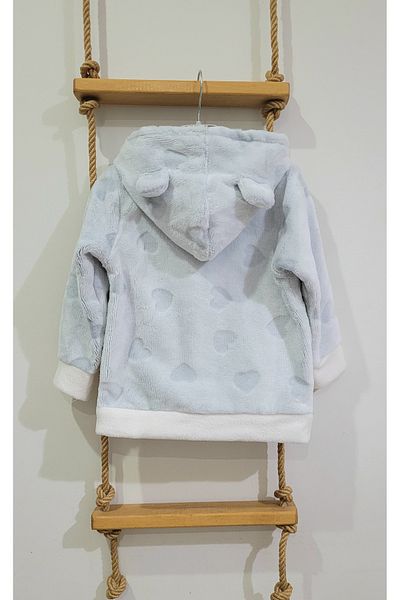 Alpar Tekstil Soft Plush Welsoft Baby-Child Jacket and Cardigan 2-4 Years Old / with Heart