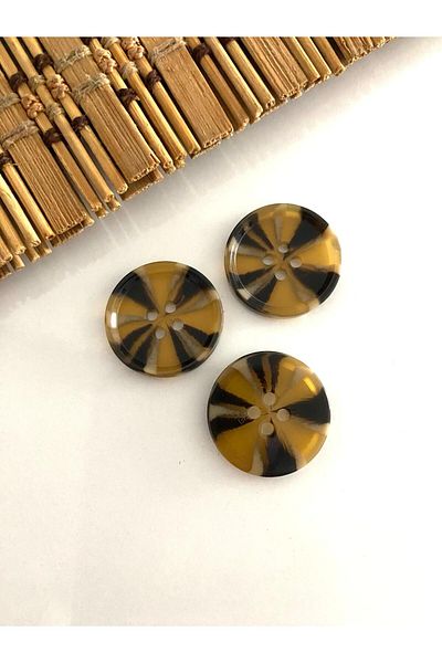 canan dizayn 25 MM COAT AND TRENCHCOT BUTTON BROWN-BEIGE (8 PIECES)