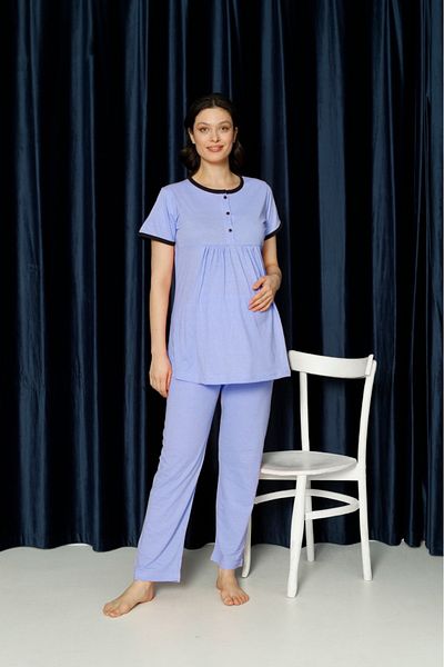 collective SET PIJAMA DE MATERNITATE CU TEXTURA MOALE