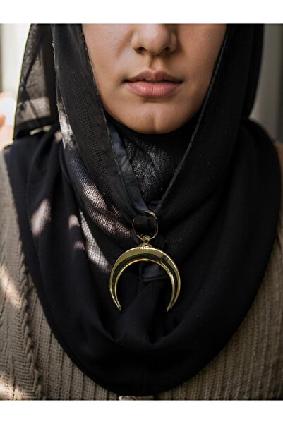 whocares قلادة نسائية ذهبية اللون مع رمز الهلال، جودة أنيقة وأنيقة