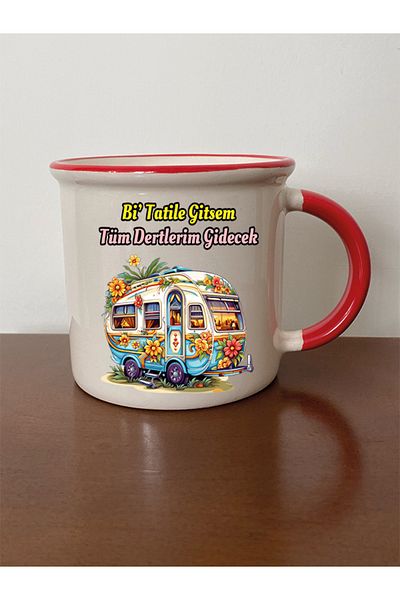 lili hediyelik Bi' Holiday Gitsem Goes All I Worries Cup with Red Mouth