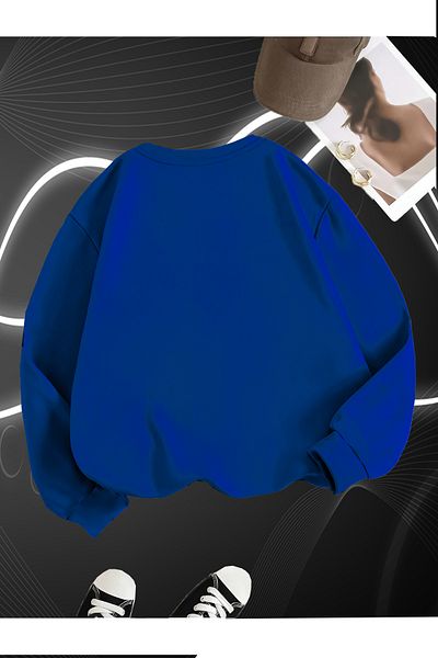 mw memowear Унисекс суитшърт с кръгло деколте 2ip Saxon Oversize Boyfriend