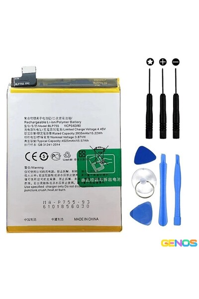 Genos BLP755 4025 mAh OPPO Reno3 5G/Reno3 4G/Reno3 Pro 5G/Reno3 Pro 4G/A91 Uy...