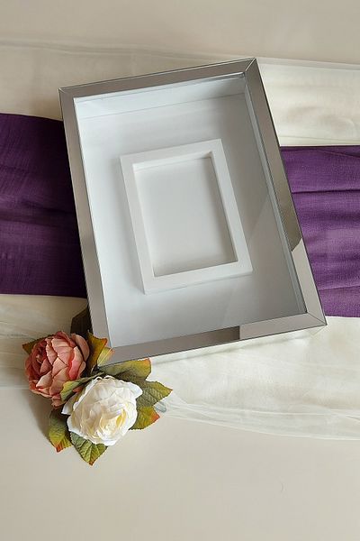 hobicehayaller Rama de memorie 25x35 cm cu sectiune foto! Noi cutii de trandafiri la modă! Design de flori de logodnă de promisiune!
