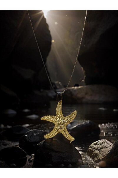 whocares قلادة نسائية برباط أنيق وعصري برمز نجم البحر