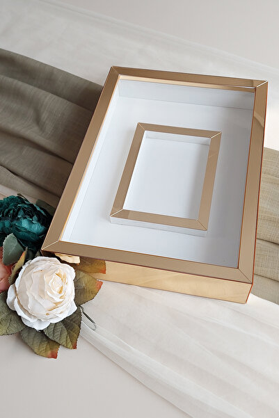 hobicehayaller Rama de memorie 25x35 cm cu sectiune foto! Noi cutii de trandafiri la modă! Design de flori de logodnă de promisiune!