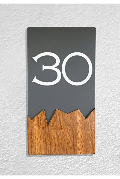 Dekokonsept Vertical Plexi Wood Detailed Uv Printed Apartment Apartment Hotel...
