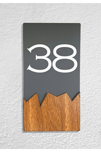 Dekokonsept Vertical Plexi Wood Detailed Uv Printed Apartment Apartment Hotel...
