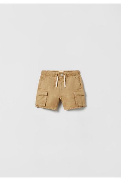 Daisy Dolly Σορτς βερμούδας New Season Linen Blend Fabric Cargo