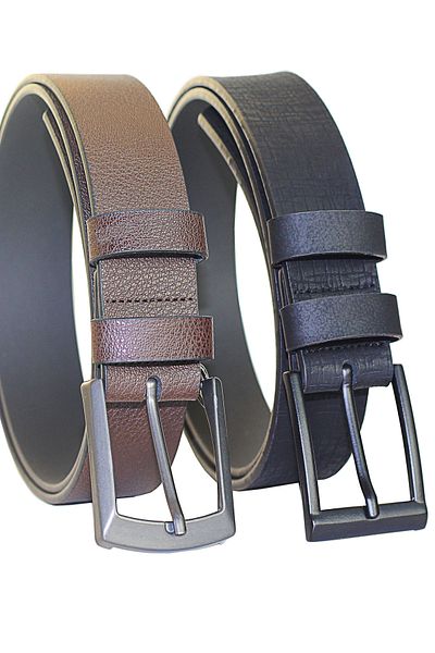 Arkem Men's Belt, Set of 2 Jeans and Canvas Pants Belt, Daily Use, Belt -4 cm