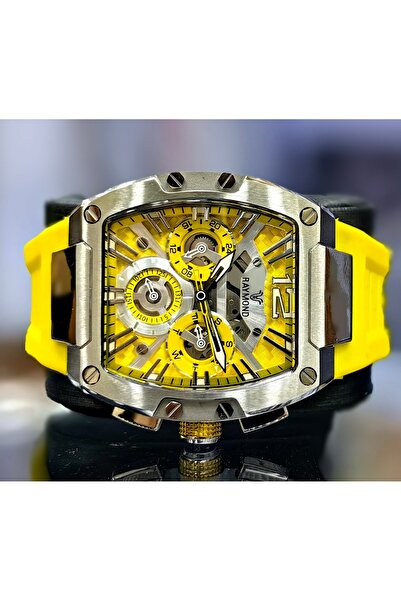 Raymond Yellow Sports Men's Wristwatch