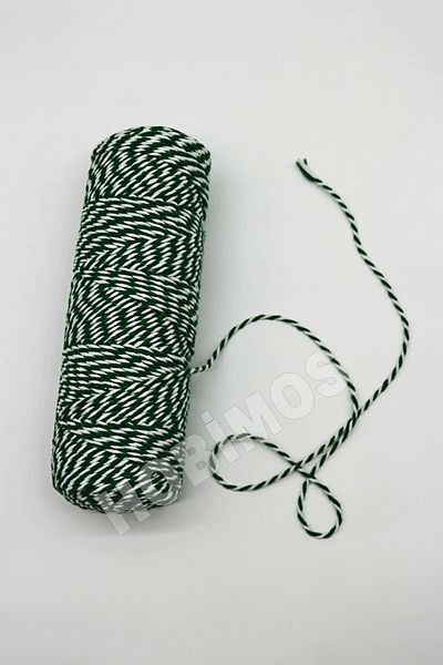 Hobimos 200 Meters Green and White Seagull String, Luck, Bracelet, Seagull String, Gift Packing String