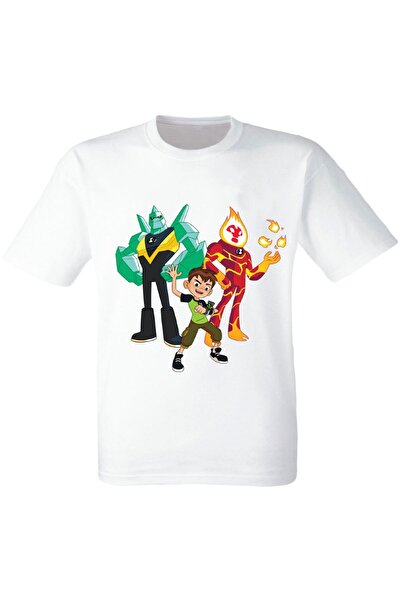 YUNAYT - Λευκό μπλουζάκι με στάμπα BEN10