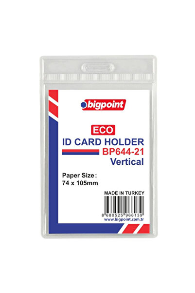 Bigpoint Eco Kart Poşeti Dikey 74 x 105 mm 10 Adet