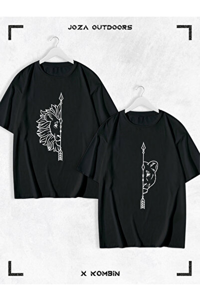 Joza Outdoors Femei Bărbați Unisex Leu Imprimat Cuplu Îndrăgostit Combinație ...