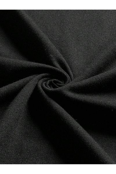 Jose Clothing Tricou cu mânecă scurtă unisex, cu mânecă scurtă, din bumbac organic, cu imprimeu negru