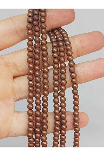 Yasamtohumu Βραχιόλι από πέτρα αιματίτη, μισή σειρά 4mm (48184) (ΜΗΚΟΥ 18 εκ.)