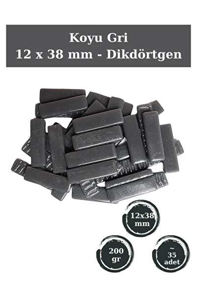 Zen Mozaik Sanatsal Mozaik Çalışmalarınız için 12 x38 mm - Dikdörtgen Cam Moz...