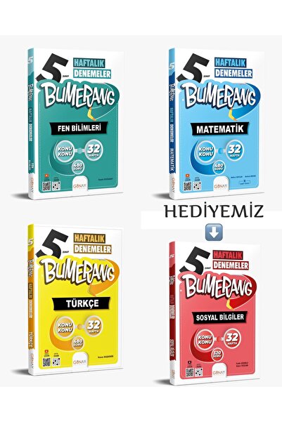 Günay Yayıncılık GÜNAY YAYINLARI 5. SINIF BUMERANG SERİSİ 32 HAFTALIK GÜÇLEND...