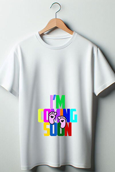 Vordevia Slatka devojčica, trudna Štampano Oversize kroj T-shirt