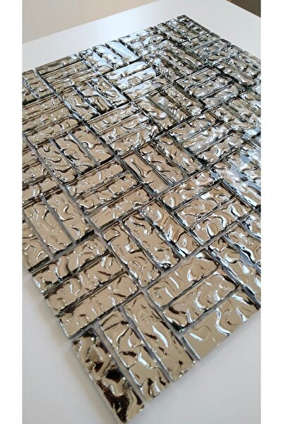MozaiKristaL Mutfak Tezgah Arası Ve Iç Dekorasyon Için 15x48x6 Mm Kristal Mozaik (1 KOLİ=1 M2 FİYATIDIR)