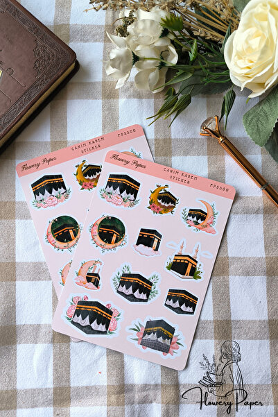 Flowery Paper Canım Kabem Sticker Sayfası - Defter ,Ajanda , Journal,Scrapboo...