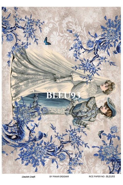 LİNEART ورق ديكوباج نحاسي موديل BLUE93