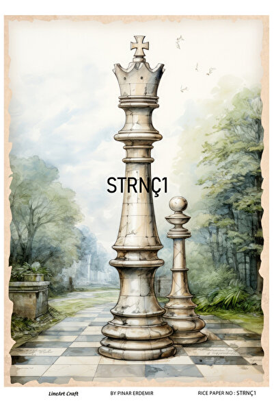 LİNEART Lineart Brass Decopage Paper No:Strnç1