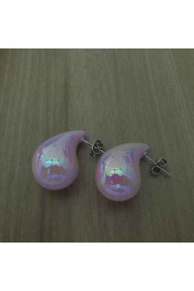 stainless steell METALLIC COLOR EYE AGE DROP EARRING ANTIALERGIC WATER RESISTANT WITH BOX