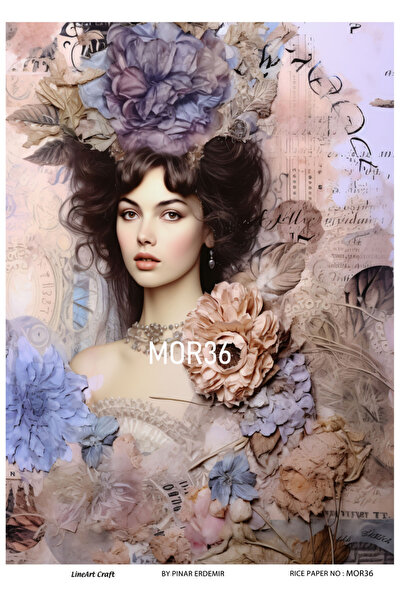 LİNEART ورق ديكوباج نحاسي رقم: MOR36