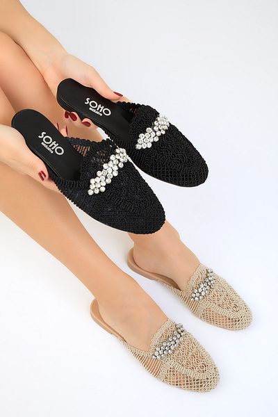 SOHO Beige Women's Slippers 17962