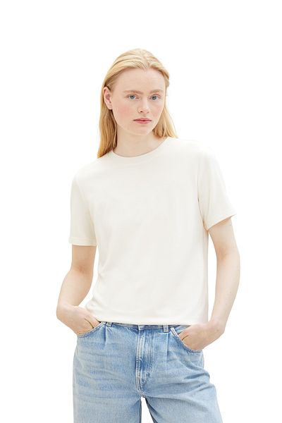 Tom Tailor Denim modernes, fließendes T-Shirt