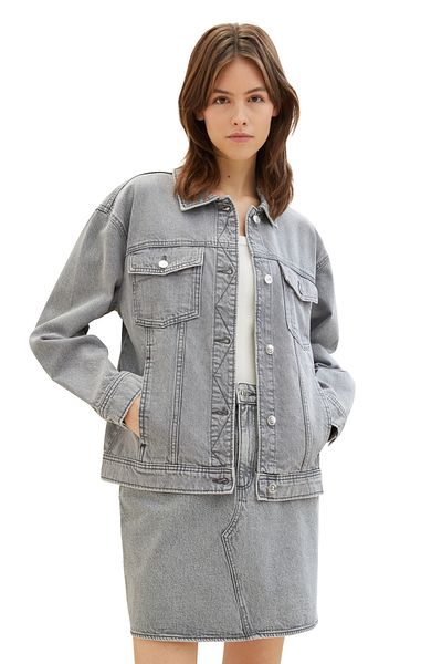 Tom Tailor Denim сіра джинсова куртка