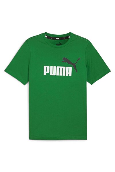 Puma تي شيرت Herren - ESS+ Essentials 2 Col Logo Tee - Rundhals، Kurzam، uni