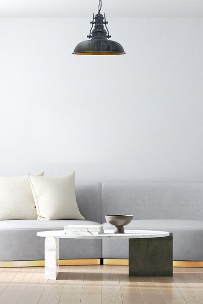 Bamyum Nota Pendelleuchte, Gebürstetes Messing, E27 Fassung, 31 cm Hängelampe
