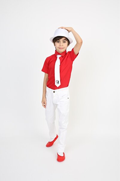 NOBLE STORE Costum pentru băiat 23 aprilie Costum pantaloni cămașă cu mânecă ...