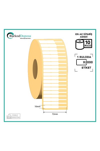 Snow 72x10 P.p.opak Jewelry Store/jewelry Label - 10 Rolls X 2000 Rolls (20bin Pieces)