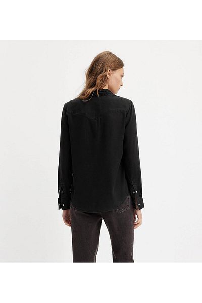 Levi's Cămașă neagră ușoară de jeans 16786-0026