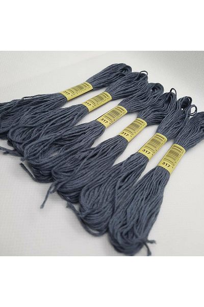 ALMİŞ 6 Pieces Single Color Etamine Cross Stitch Bracelet Brazilian Embroidery Thread 2-340