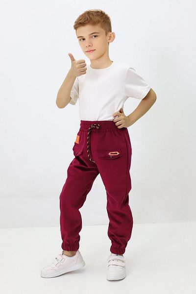 CANBİX Boy's Caped Embroidered Velvet Trousers