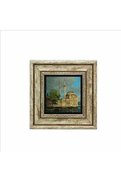 Sadrazam Ortaköy Mosque Printed Natural Stone Painting 20X20 Krt-39