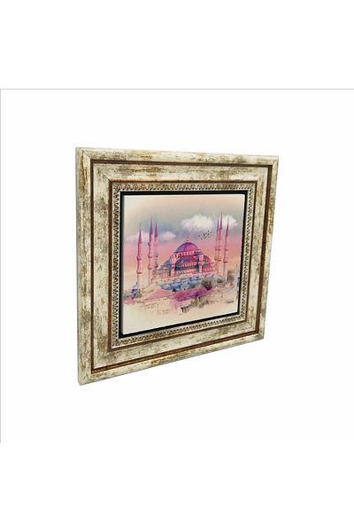Sadrazam Masa din piatra naturala imprimata Moscheea Sultanahmet 25x25 Krt-12